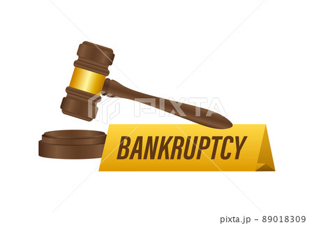 Bankruptcy Concept. Business financial investment. Financial concept. Business icon. Vector stock illustration. 89018309