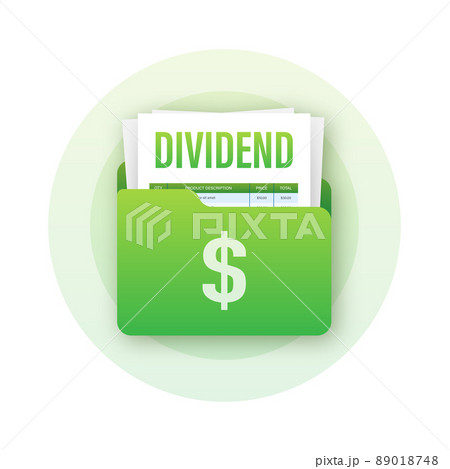 Dividend stocks. Business financial investment. Public company payback profit. Vector stock illustration. Dividend stocks. Business financial investment. Public company payback profit. Vector stock illustration. 89018748