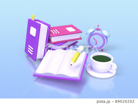 Book and pencil education concept illustration for business idea concept background Book and pencil education concept illustration for business idea concept background 89020202