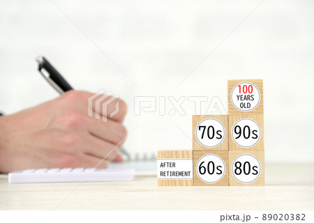 人生100年時代と生涯学習イメージ 89020382