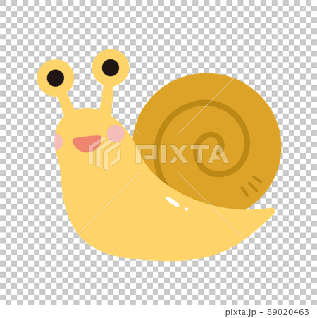 かわいいカタツムリのイラスト 素材 かわいいカタツムリのイラスト 素材 89020463