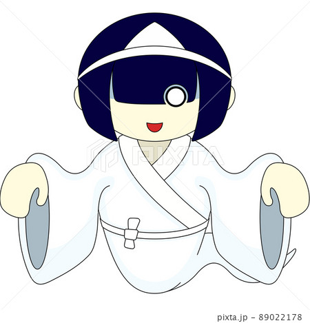 お化けの女の子のイラスト 89022178