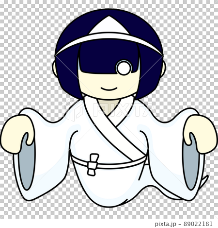 お化けの女の子のイラスト お化けの女の子のイラスト 89022181