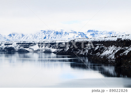 Oskjuvatn lake at Askja, central Iceland landmark 89022826
