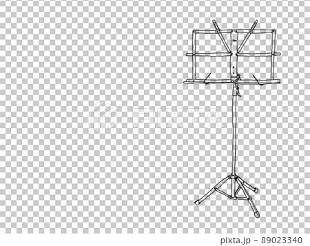 樂譜架筆劃插圖 樂譜架筆劃插圖 89023340