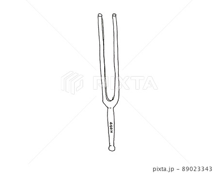 音叉のペン画イラスト 音叉のペン画イラスト 89023343
