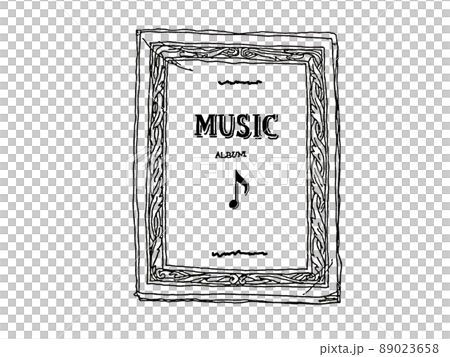 楽譜の表紙のペン画イラスト 楽譜の表紙のペン画イラスト 89023658