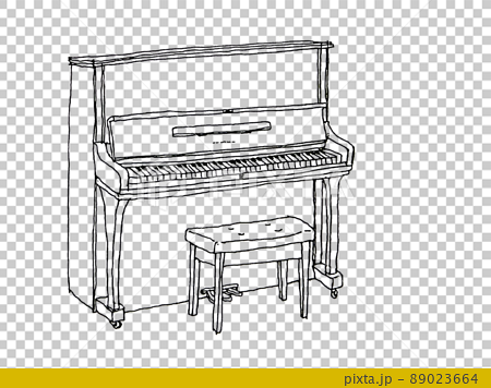 Premium Vector  Watercolor black upright piano