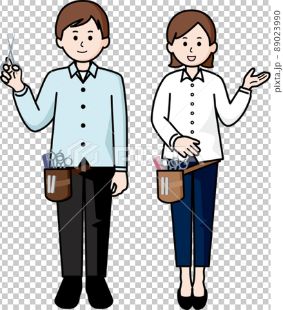 美容師男人和女人 89023990