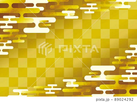 和の金背景フレームイラスト 89024292