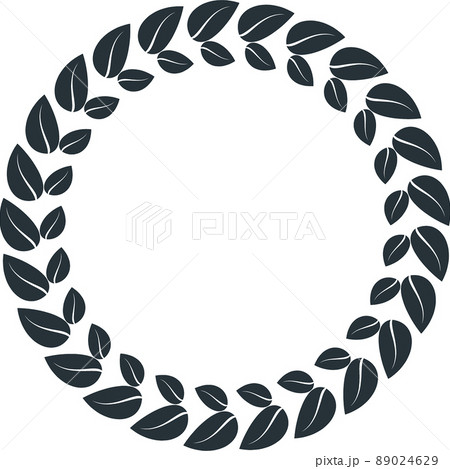 Award laurel decoration element. Laurel frame. First place award. 89024629