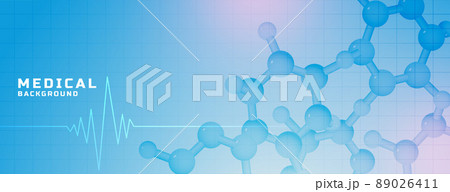medical molecules chemistry science banner design 89026411