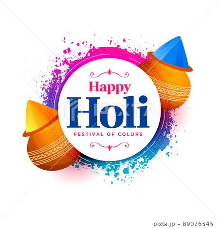 happy holi celebration wishes greeting card design happy holi celebration wishes greeting card design 89026545