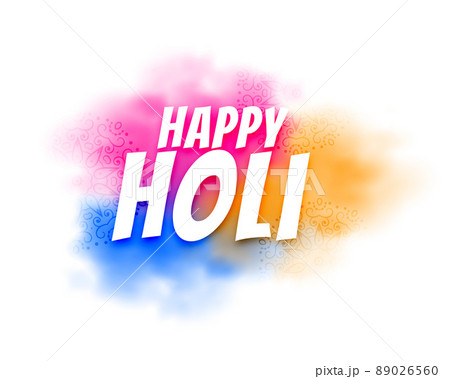 happy holi background with colorful powder gulaal rang color 89026560