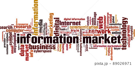 Information market word cloud Information market word cloud 89026971