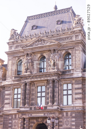 Ancient facade of the Louvre in Paris Ancient facade of the Louvre in Paris 89027529