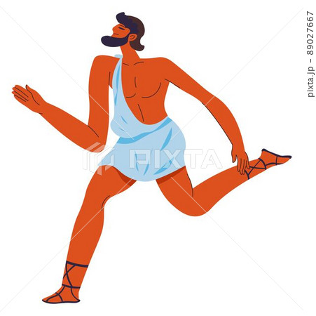 Ancient Rome or Greece runner, male character 89027667
