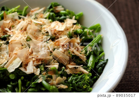 油菜のお浸し　かつお節 89035017