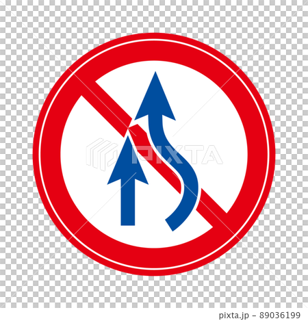 No overtaking sign 89036199