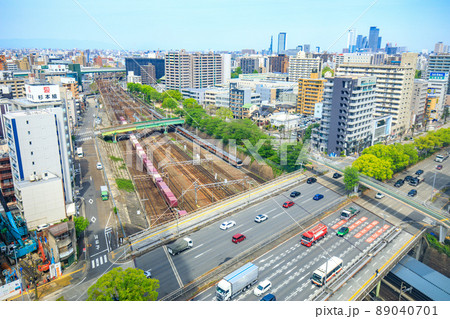 名古屋市熱田区　金山南ビルからの名古屋駅方面の眺め 89040701