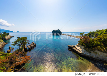 堂ヶ島のトンボロ 89040950