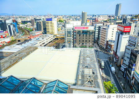 名古屋市熱田区　金山南ビルからの熱田神宮方面の風景 89041095