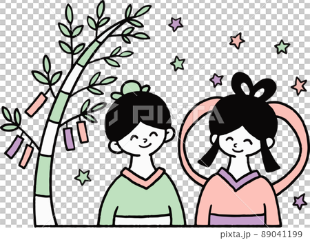 織姫と彦星のイラスト 織姫と彦星のイラスト 89041199