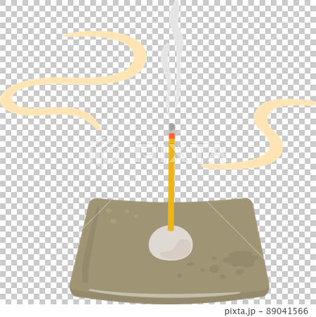 お香立てに立てた線香 お香立てに立てた線香 89041566