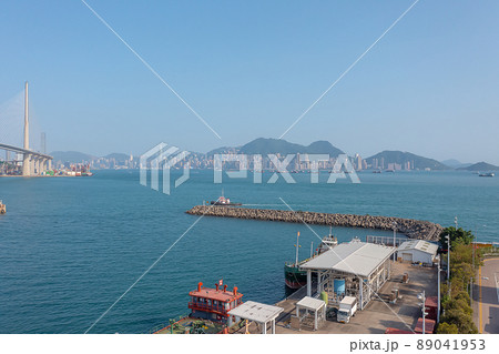view of hong kong at Tsing Sheung Ln, Tsing Yi  14 April 2022 89041953