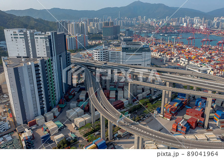 the Tsing sha highway at Nam Wan Kok 14 April 2022 89041964