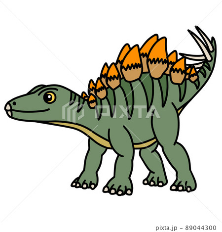 ステゴサウルスのイラスト素材