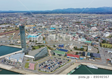 秋田港　空撮 89046567