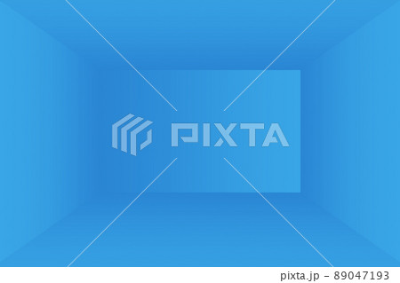 Abstract Luxury gradient Blue background. Smooth Dark blue with Black vignette Studio Banner. 89047193