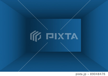 Abstract Luxury gradient Blue background. Smooth Dark blue with Black vignette Studio Banner. 89048476