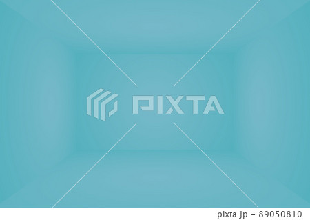 Abstract Luxury gradient Blue background. Smooth Dark blue with Black vignette Studio Banner. 3D Studio Room. 89050810