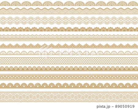 レース生地のライン・パターンブラシセット レース生地のライン・パターンブラシセット 89050919