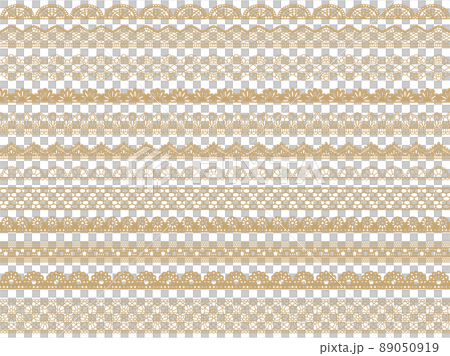 レース生地のライン・パターンブラシセット レース生地のライン・パターンブラシセット 89050919