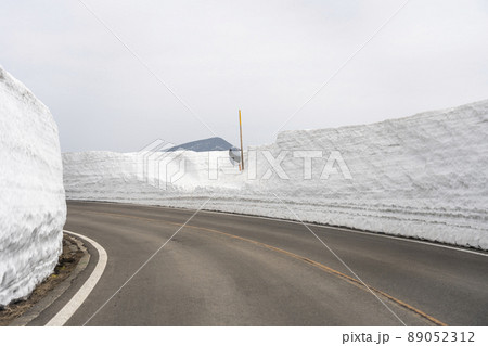 春の蔵王エコーライン雪の回廊(雪壁)宮城県蔵王町 春の蔵王エコーライン雪の回廊(雪壁)宮城県蔵王町 89052312