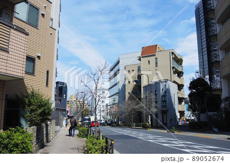 東京都渋谷区　新茶屋坂通りから恵比寿南一公園前 89052674