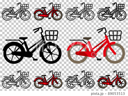 画風別アイコン各種(ママチャリ自転車) 89053513