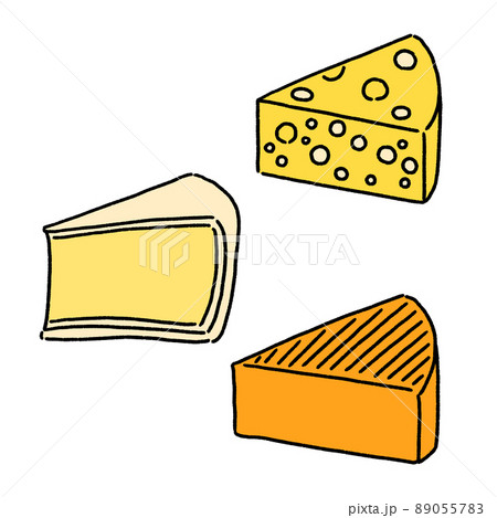 チーズのベクターイラストのイラスト素材 0557 チーズのベクターイラストのイラスト素材 0557