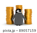 ペンギンと金貨 89057159