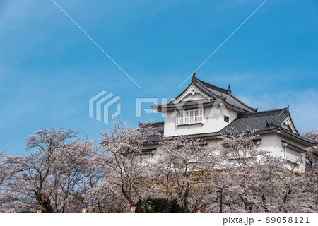 鶴山公園津山さくらまつり～津山城備中櫓～ 89058121