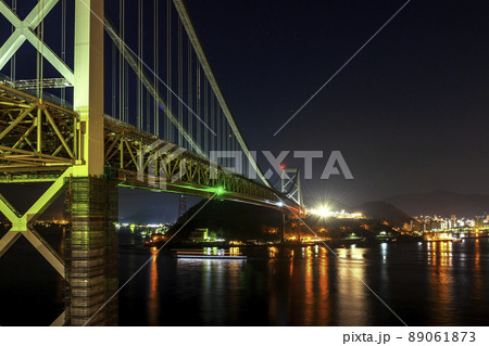 関門海峡の夜景 関門海峡の夜景 89061873