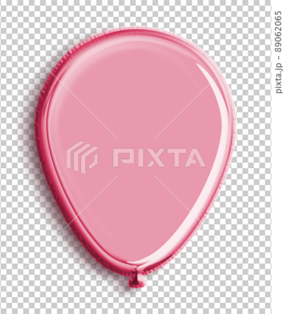 Red Volumetric 3D Balloon cut out Red Volumetric 3D Balloon cut out 89062065