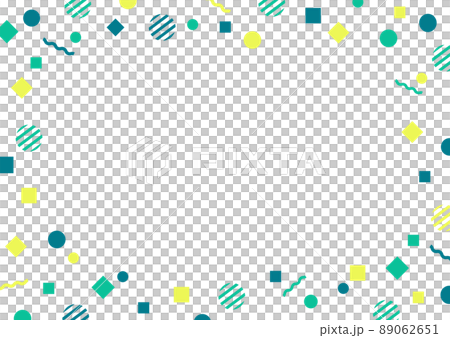 Green geometric pattern background material Green geometric pattern background material 89062651