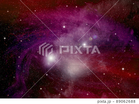 galaxy in a free space. 3D rendering 89062688