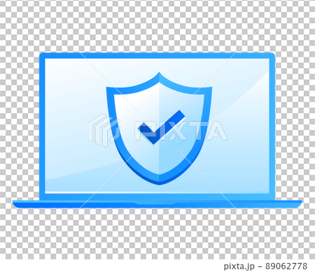 パソコンのセキュリティーのイラスト素材 パソコンのセキュリティーのイラスト素材 89062778