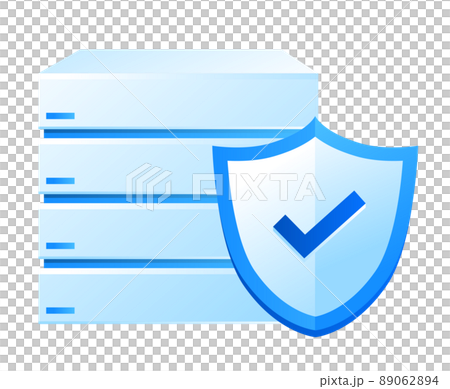 サーバーのセキュリティーのイラスト素材 サーバーのセキュリティーのイラスト素材 89062894
