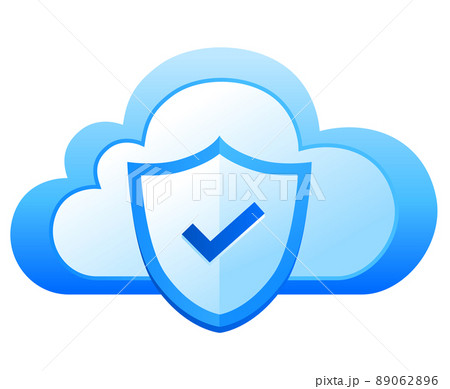 クラウドのセキュリティーのイラスト素材 89062896